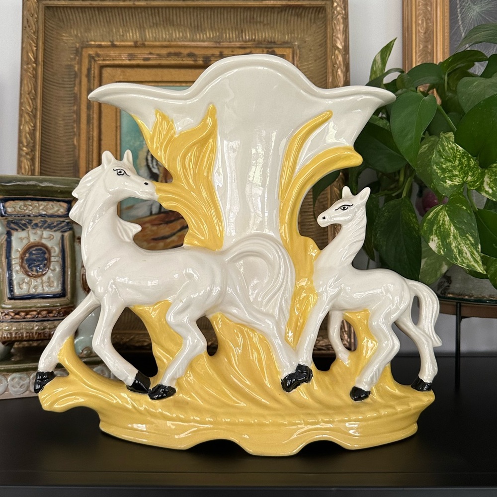 MCM Vintage Horse Vase